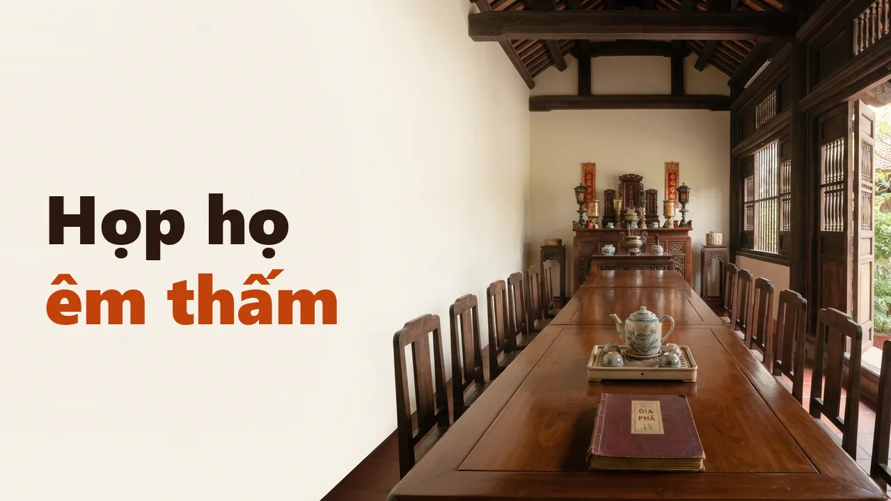 Cách tổ chức họp họ hiệu quả: chương trình, quỹ họ và phân công