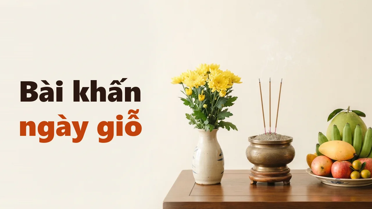 Bài cúng ngày Giỗ (Mẫu 1)