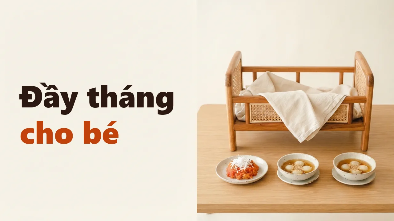 Văn khấn Lễ cúng Mụ (Đầy cữ, đầy tháng, đầy năm)